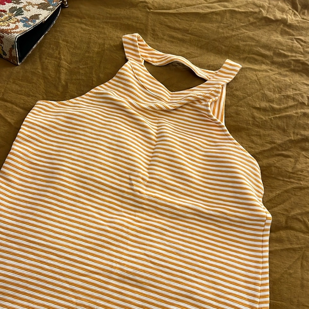 Halter Striped Tank - Picture 2 of 4